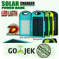 Jual Bandung Powerbank Solar Cell Plus Emergency Light Murah