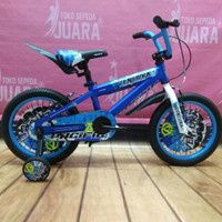 SEPEDA ANAK BMX PACIFIC VENTURA BIRU RODA EMPAT 16 INCI 2-5 TAHUN