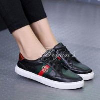 Promo DISKON! SEPATU KETS GUCCI SP26 HITAM REPLIKA DISKON! Spesial