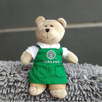 Starbucks Bearista Green Apron Old Logo Thailand