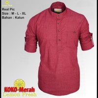 BEST SELLER - KOKO TERBARU - BAJU PRIA SLIMFIT CASUAL SANTAI LEBARAN
