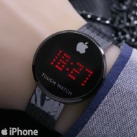 JAM TANGAN PRIA WANITA APPLE WATCH IPHONE TOUCH RANTAI PASIR LED DC11