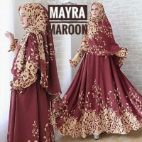 baju gamis seragam syari muslim Mayra monalisa set khimar