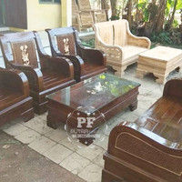 Kursi Tamu Kayu Jati Model Minimalis, Meja Kursi Ukir Free Ongkir