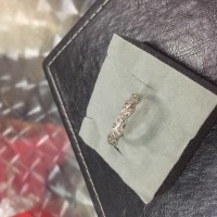 Cincin dan gelang D'Paris Asli Perak berlapis emas putih