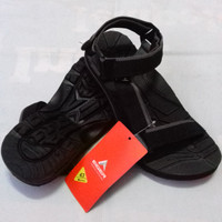 Sandal Eiger Kinkajou Gunung Selop Hitam Tali List Abu-Abu Muda