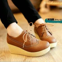 Jual Sepatu Wanita Branded Berkualitas WEFGES BOOTS TAN YY02