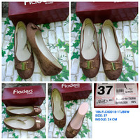 ORIGINAL Sepatu Kerja Coklat WANITA BRANDED FLADEO MURAH SIZE 37 FLC00