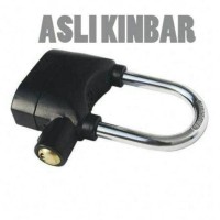 Kunci Gembok Kinbar Sensor Getar dan Alarm / pengaman sepeda motor