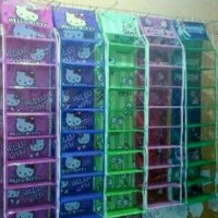 Rak Sepatu Sandal 9 Susun Gantung Motif Karakter Zipper Tas Tempat