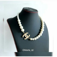 Aksesoris Kalung Mutiara Chanel