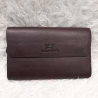 HANDBAG TAS TANGAN KULIT PRIA WANITA HANDBAG BRAUN BUFFEL TAS TANGAN