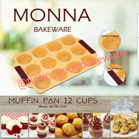 Jual Muffin Pan 12 Cups Monna Murah