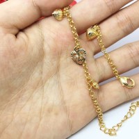 Perhiasan India Gelang Tangan Xuping Lapis Emas Gold Love Hati Chanel