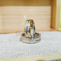 Cincin Kawin Nikah Tunangan Couple Emas Palladium Elegant