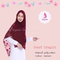 Qiyada Scarf Uragiri Maroon - hijab kerudung khimar jilbab syari hijab