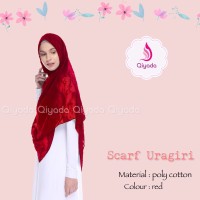 Qiyada Scarf Uragiri Red - hijab kerudung khimar jilbab syari hijab