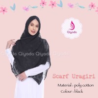 Qiyada Scarf Uragiri Black - hijab kerudung khimar jilbab syari hijab
