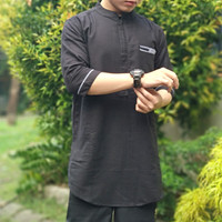 Qurta Sirwalku hitam lengan 3/4 kurta pakistan | baju koko muslim