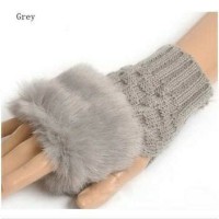 Sarung Tangan Rajut Bulu Wol Wanita Hangat Lembut Musim Dingin Winter