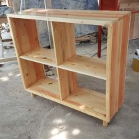 Rak Buku atau Rak Mainan Anak Full Kayu Solid Pinus Jati Belanda