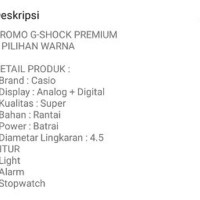 JAM TANGAN G-SHOCK RANTAI Limited