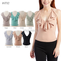 PROMO WT12 Ruffle Tops Blus Atasan Wanita