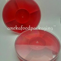 Toples plastik kue sekat/partisi 5 (6pcs)