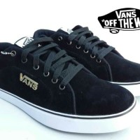 eksklusif Sepatu Pria Vans Plate Buat Santai Sekolah Kuliah premium