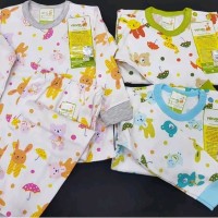 Pakaian Setelan Baju Bayi Velvet Junior Panjang Motif B Murah