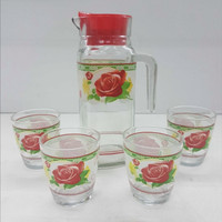 Sharon Glass Pitcher Drink Set - Tea Set