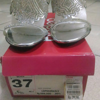 High heel sendal/ sandal pesta Fladeo - silver - no. 37
