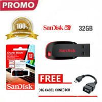 Flashdisk 32 Flasdisk FD sandisk 32gb + kabel otg untuk hp