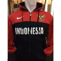TREND Hoodie Bola INDONESIA NASIONAL Merah Hitam Sepatu Adidas Ax2