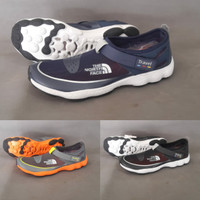 Sepatu Gunung The North Face Premium Navy Orange Hitam