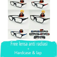 Paket hemat frame + lensa minus anti radiasi kacamata puma 833