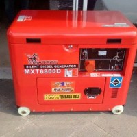 Genset silent 5000 watt 1 phase diesel maxtron GRATIS O Limited