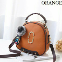 Tas Handbag Import Remaja Dan Dewasa Wanita Modern Masa Kini Orange
