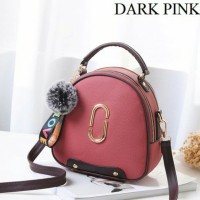 Tas Handbag Import Remaja Dan Dewasa Wanita Modern Masa Kini Dark Pink