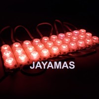 LED MODUL HVL 3 MATA / LENSA 3 WATT DC 12 VOLT WARNA MERAH