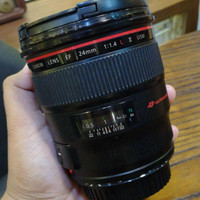 Second Lensa fix Canon EF 24MM F1.4 L II USM mulus@gudangkamerajakarta