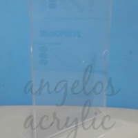 Acrylic/akrilik tempat brosur A5/ukuran A5 tent table card/T terbalik