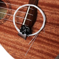 Ukulele 4 PcsSet Putih Nylon Hawaii Empat Senar Gitar Ukelele