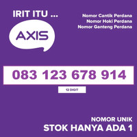 Kartu Perdana, Nomor Cantik Axis 083 123 678 914