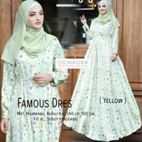 Gamis Motif Famous Dress Original Naura