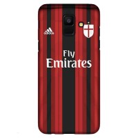 Ac Milan Jersey 1 Custom Case Samsung Galaxy A6 2018 Case
