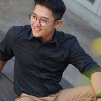 Frame kacamata kekinian model round bulat fashion pria