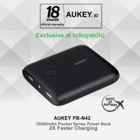 aksesoris hp powerbank bagus Aukey PB N42 Pocket Powerbank 10000mAh H