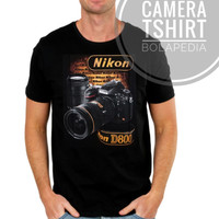 Kaos KAMERA CAMERA 3D Baju Distro Pakaian Pria Fotografi Canon Nikon