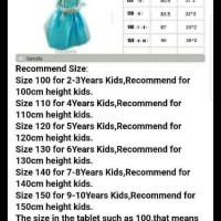 Baju Dress/ Gaun Baju Anak Frozen /Gaun Pesta/ Gaun Barbie